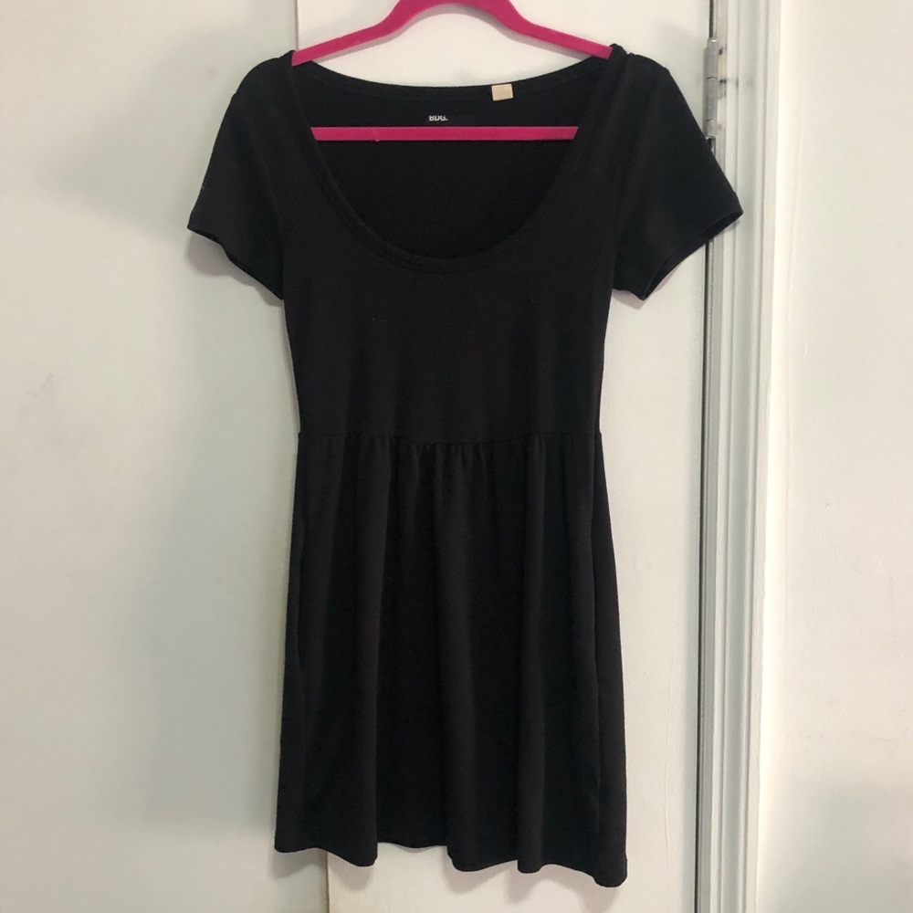 Black T-shirt dress